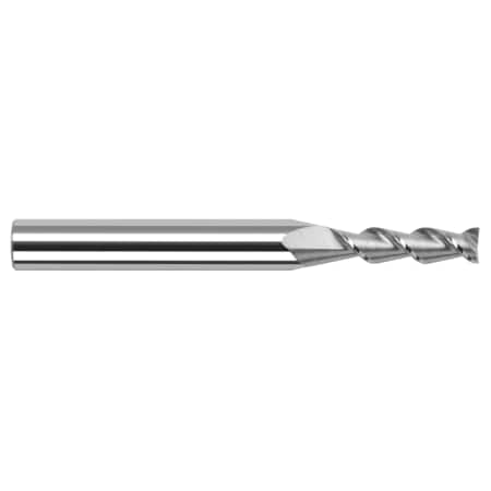 High Helix End Mill For Aluminum Alloys - Square, 0.1250 (1/8), Number Of Flutes: 2